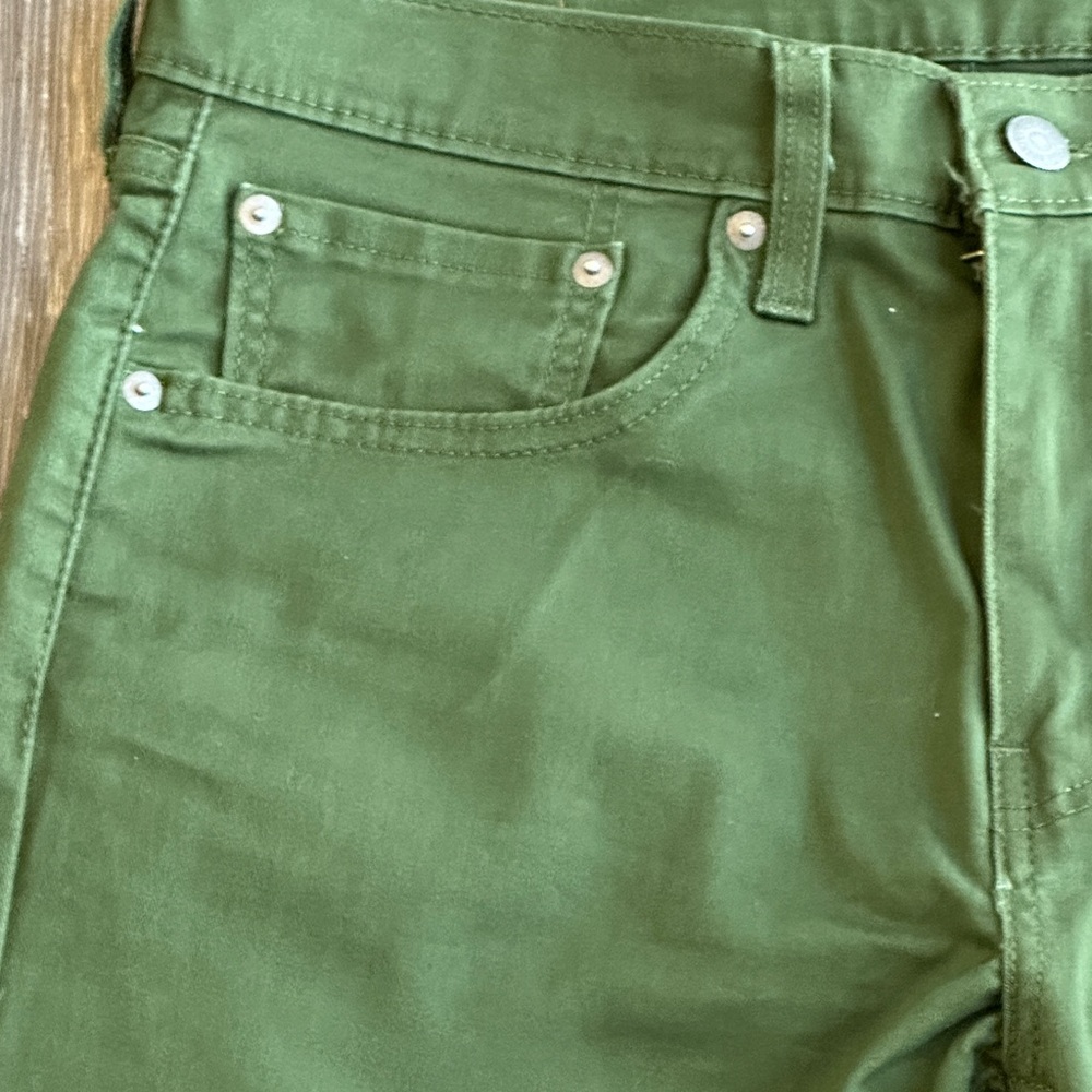 Levi's 502 Regular Taper Jeans Green W31 L32 - Picture 14 of 14